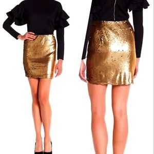 Romeo & Juliet Couture, BNWT Gold Mini
